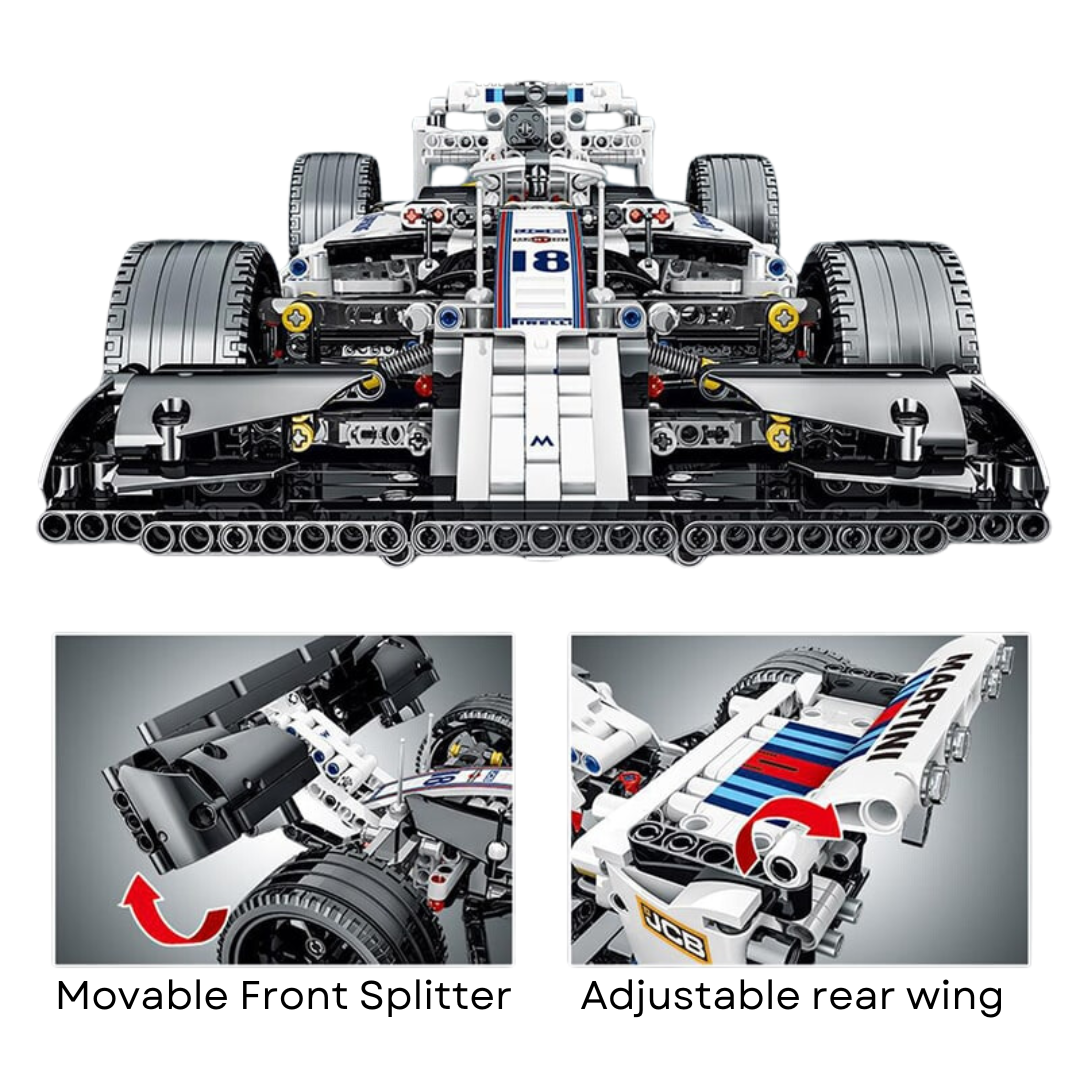 1:10 Formula One FW41 - Williams 2018 series - 1,152 pieces- Coming soon