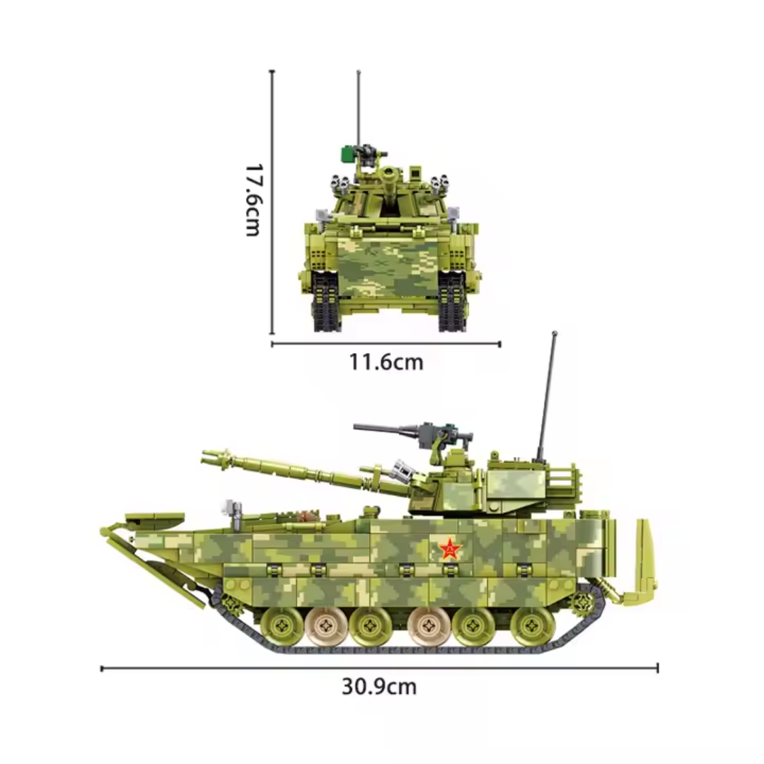 ZBD-05 Amphibious Infantry Fighting Vehicle - 1,285 pieces