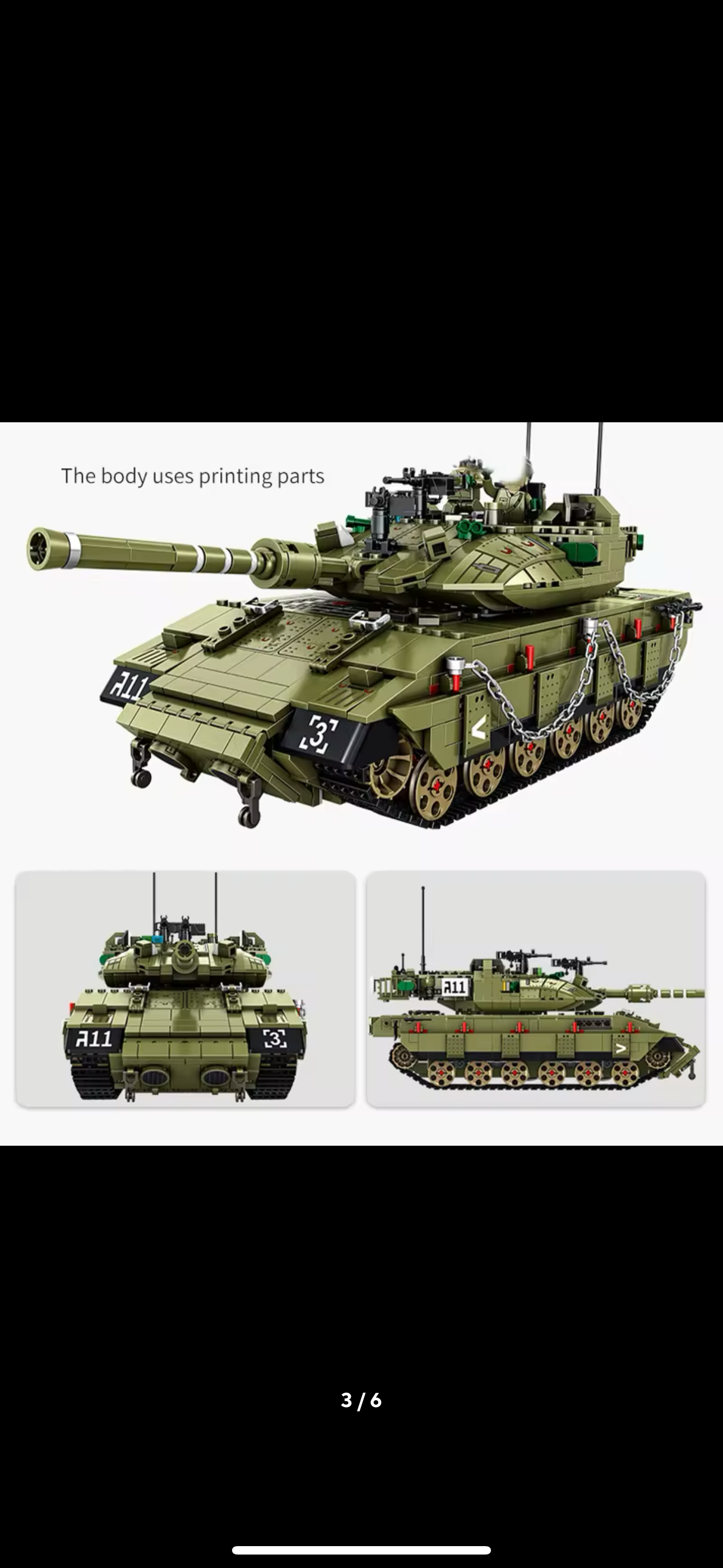 Panlos bricks MK4 Merkava Tank Building Blocks With Minifigs Toy Military Army 1730pcs