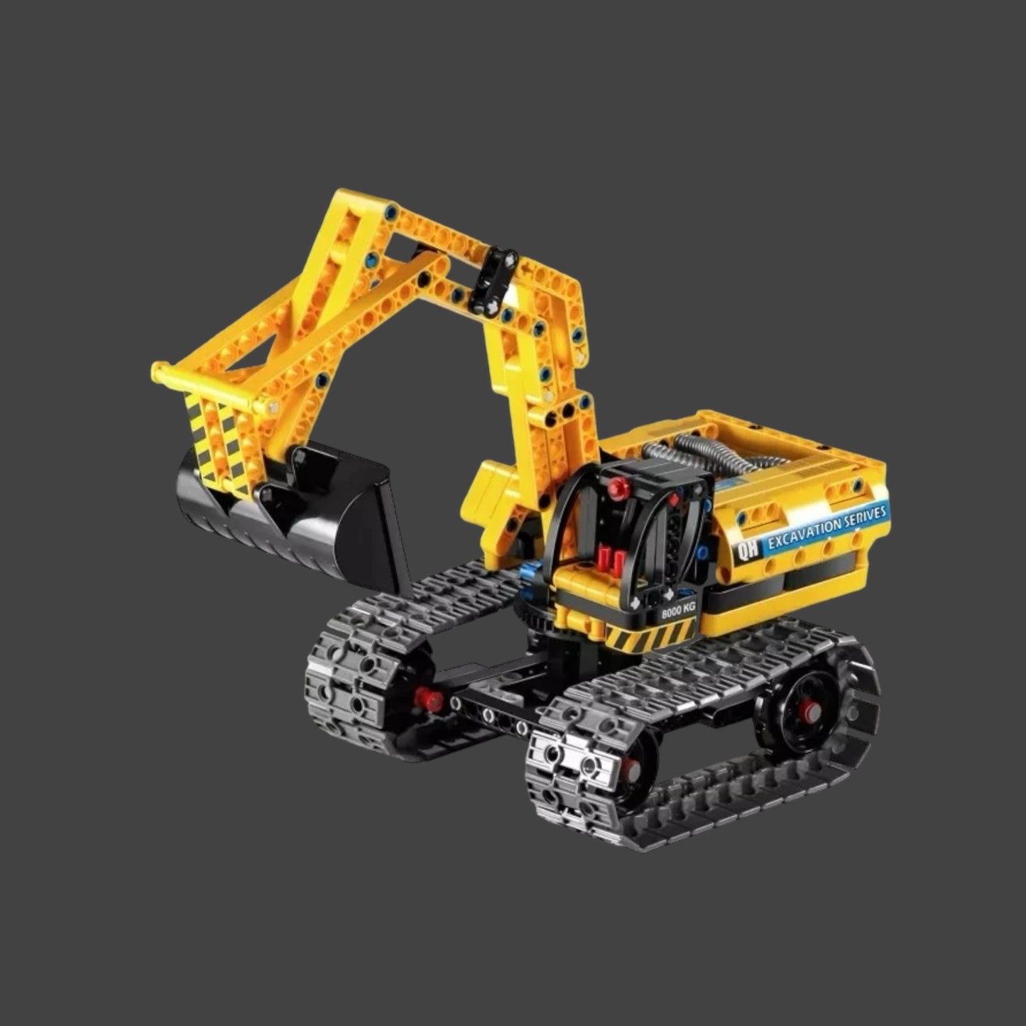 STEM Construction excavator + robot brick building blocks set - 410 pcs