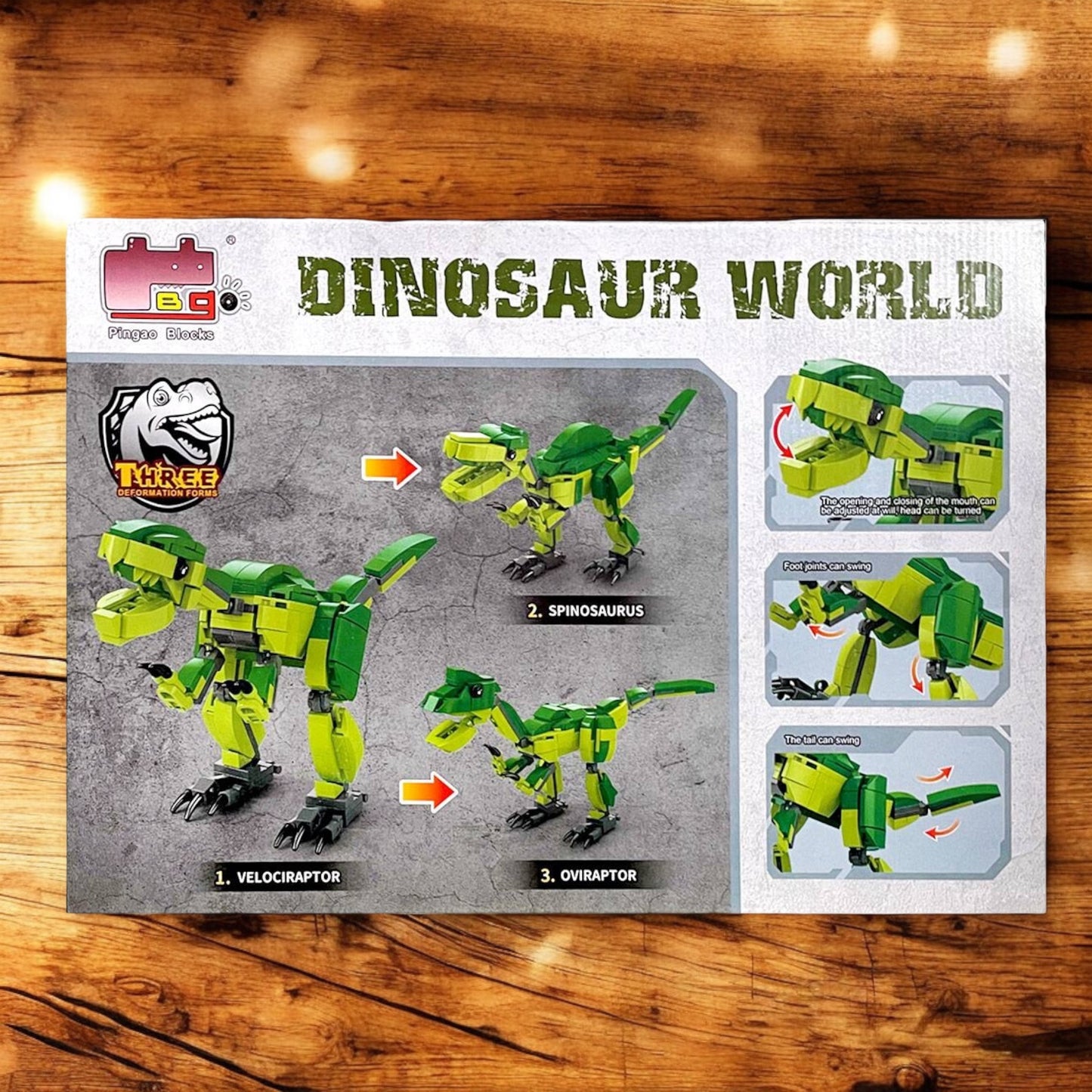 Pingao Blocks - Come Alive Series Velociraptor - 412 pcs (Model Number 20016)