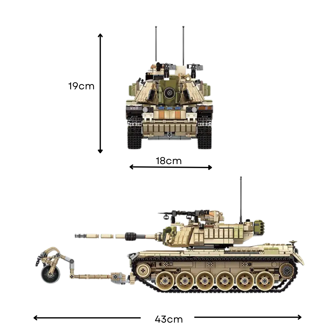 M60 Magach Main Battle Tank Israeli Cold War Tank - 1,753 pieces