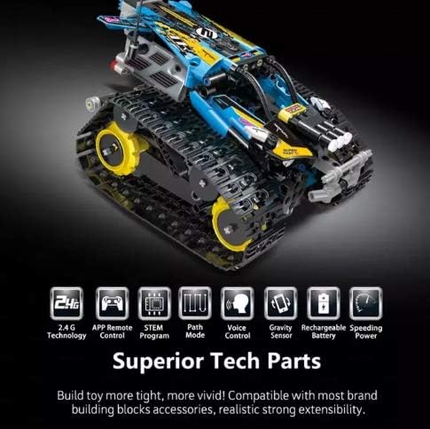 Mould King RC Car - Build it then race it - 400pcs (Blue or Red Available)