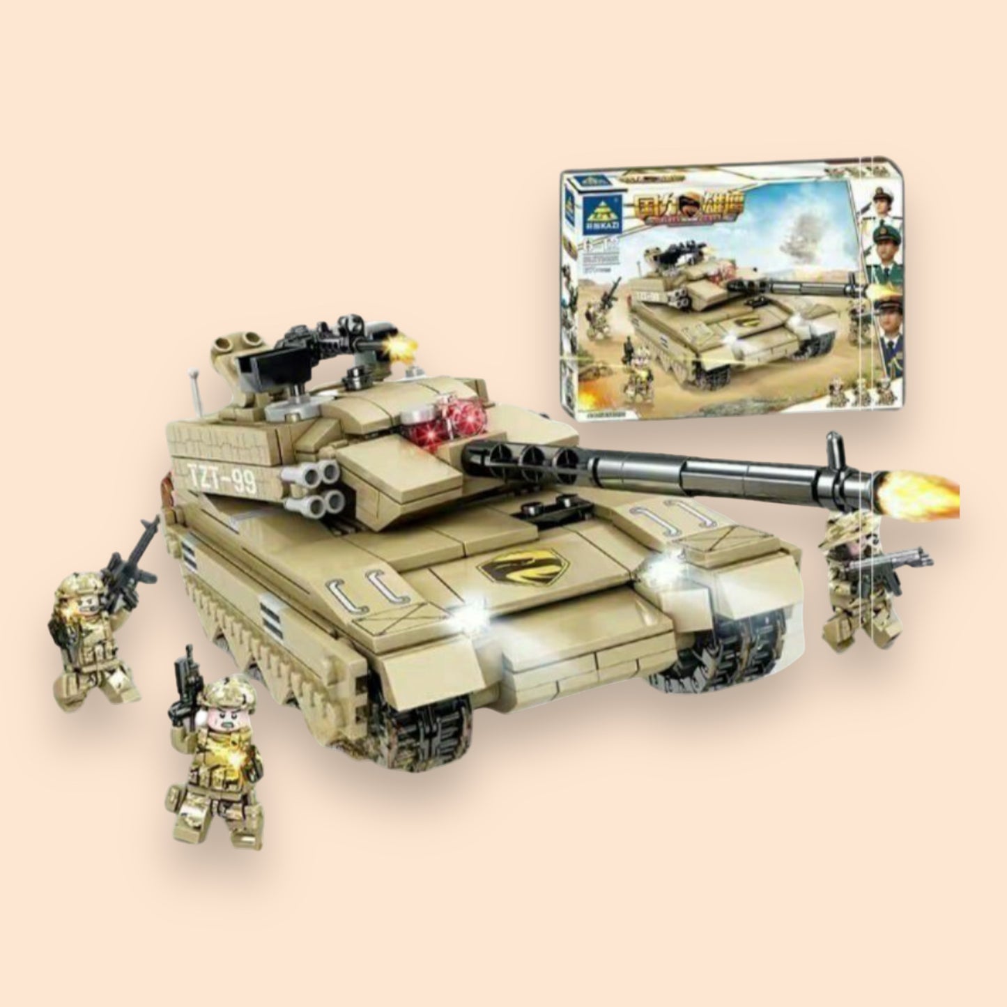 Kazi 'Military Power' TZT 99 Main Battle Tank - KY84081 671pcs