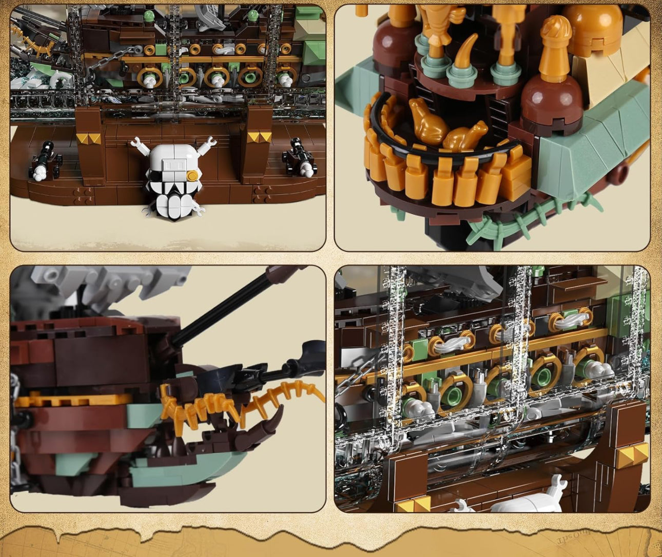 Mould King 10067 Flying Dutchman Ship-In-a-Bottle Building Set | 2,499 PCS