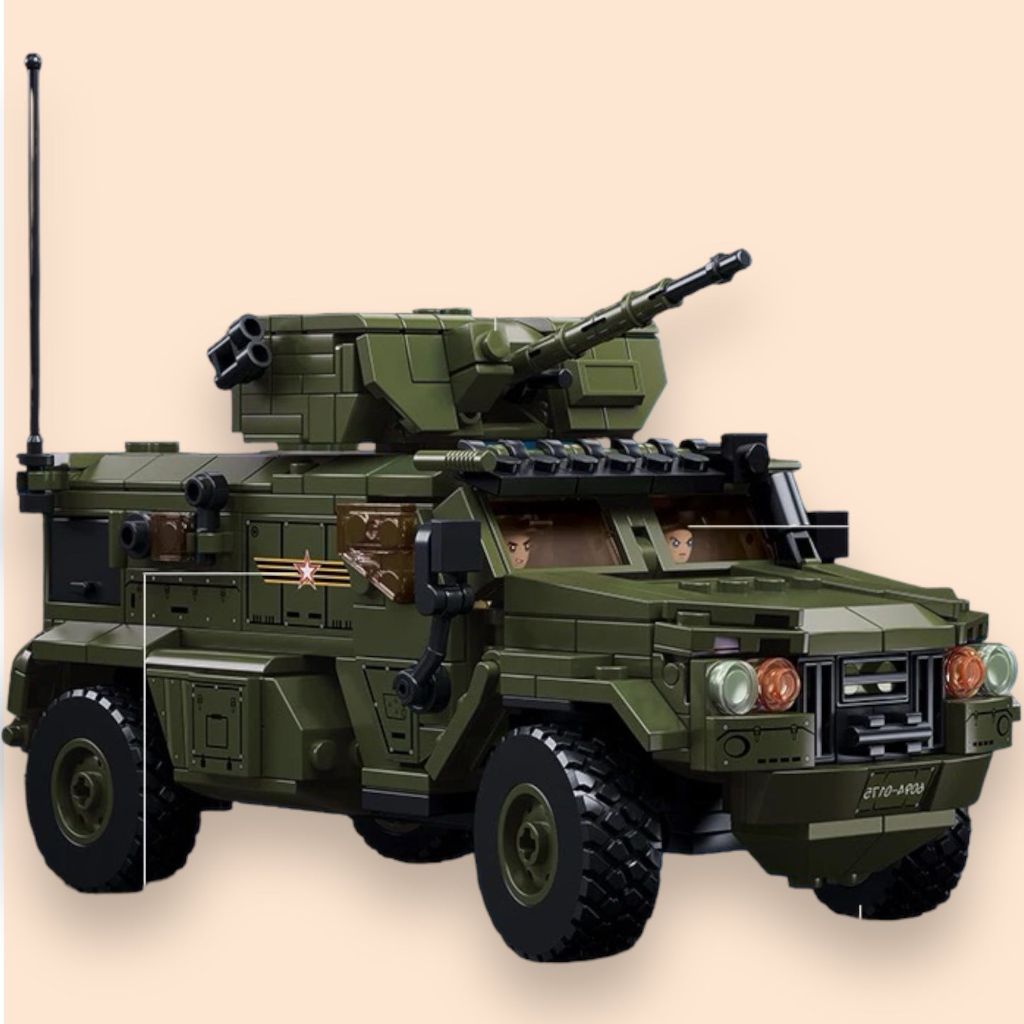 Sluban Typhoon VDVS (M38 B1179) Army Vehicle - 518pcs