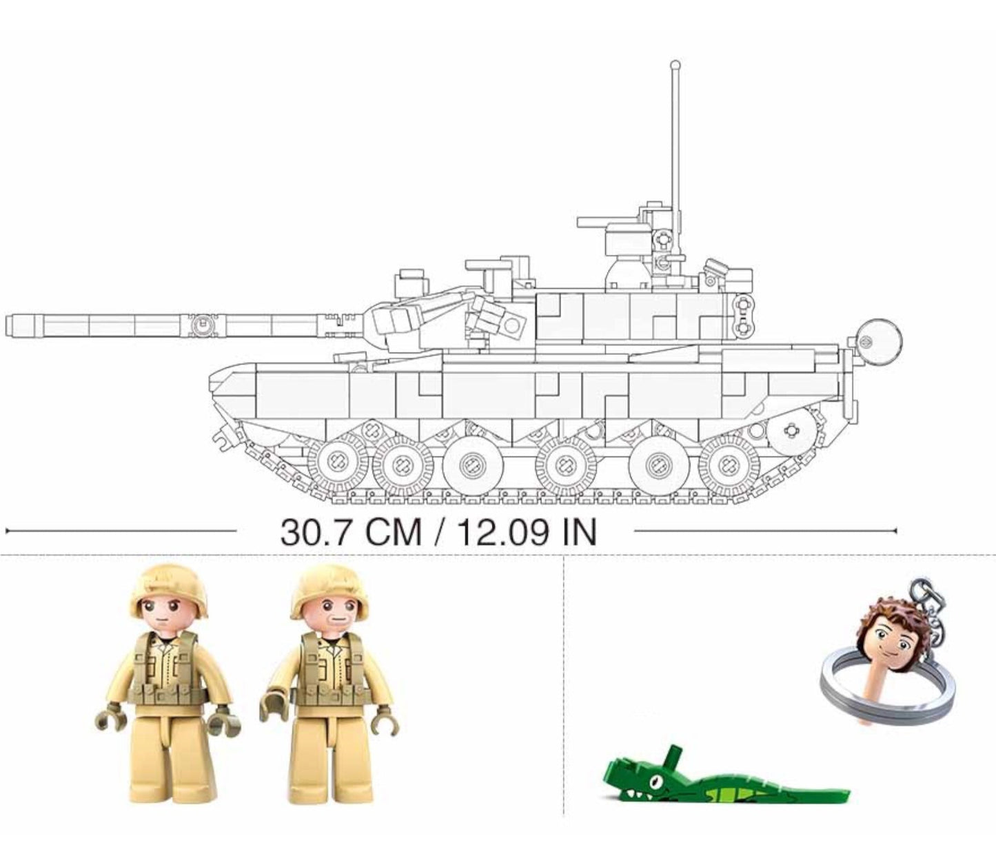 Sluban 99a Chinese main battle tank 893pcs (M38-B0790)