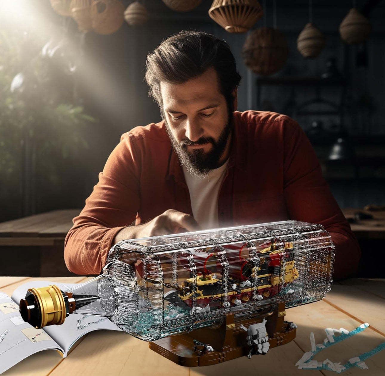 Mould King 10066 Queen Revenger Ship-In-a-Bottle Building Set | 2,488 PCS