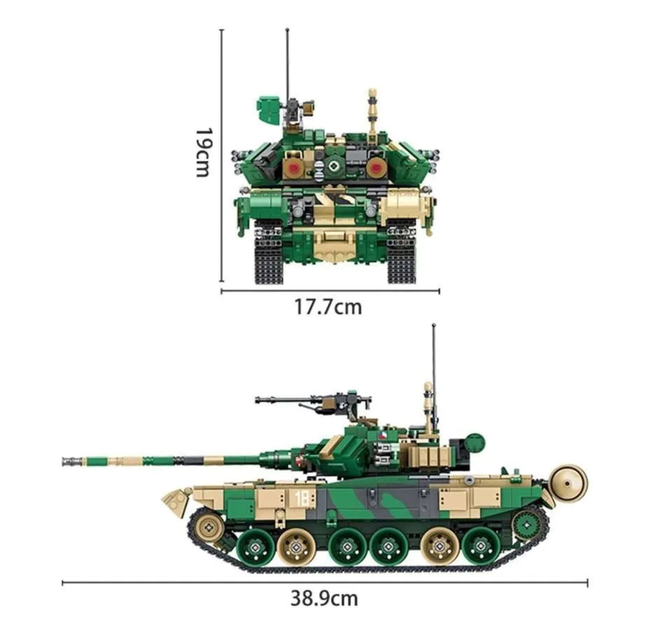 Panlos Bricks Main Battle Tank T-90 - 1773 pcs (model no 632005)