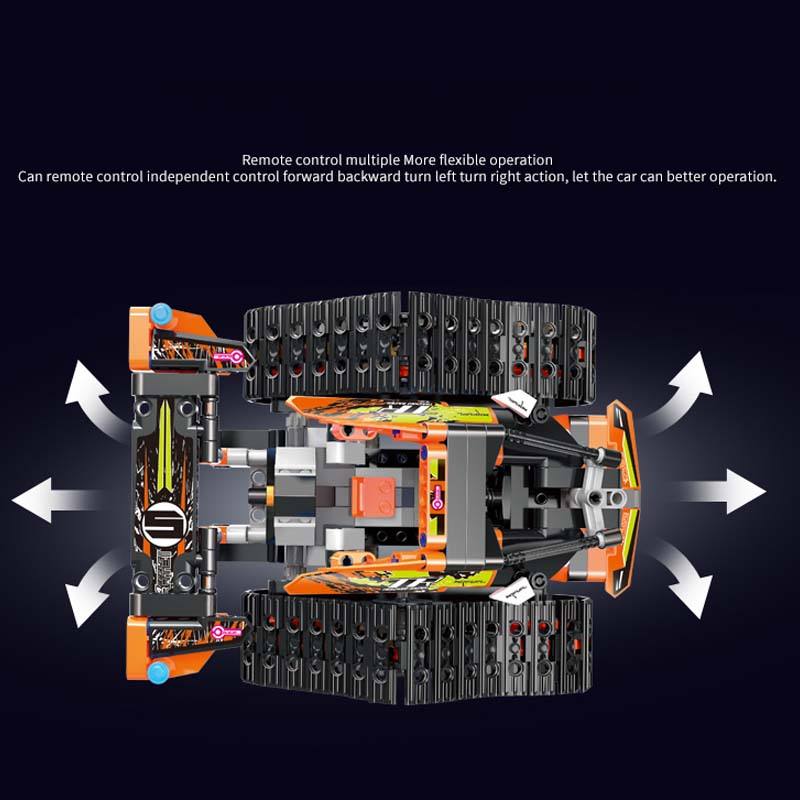 Mould King RC Car - Build it then race it - 400pcs (Blue or Red Available)